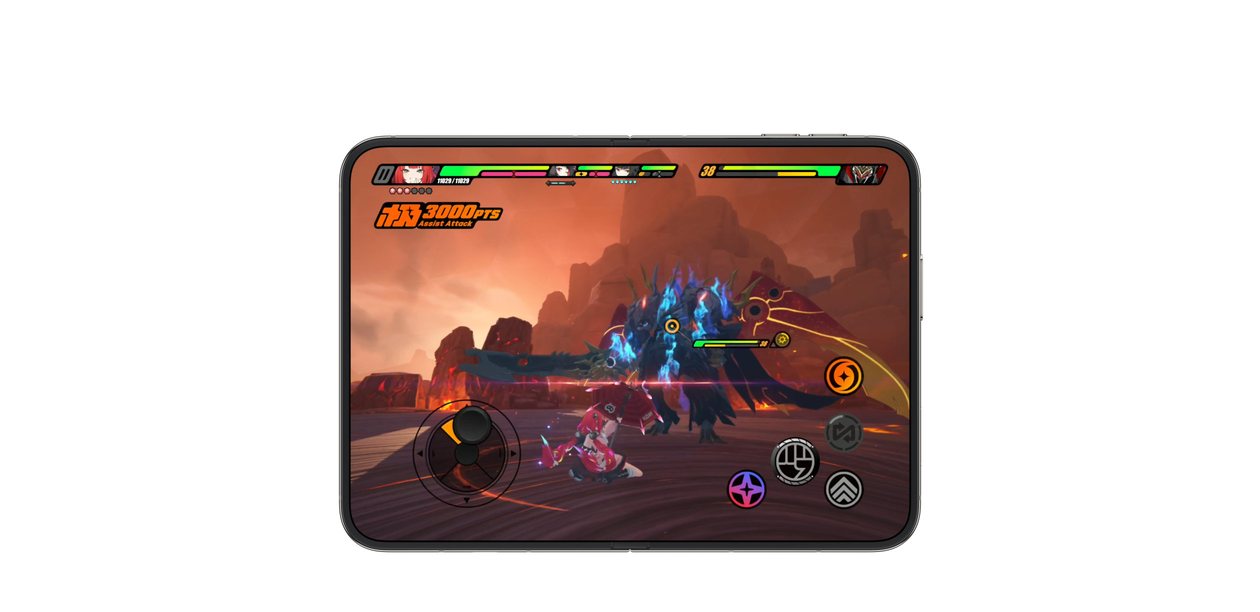 Jeu vidéo affiché sur l’écran de l’iPhone Duo